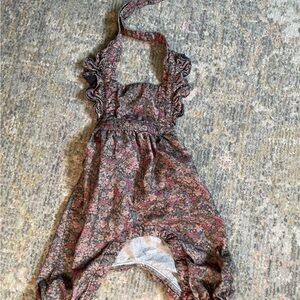 Jamie Kay Floral Ruffle overalls